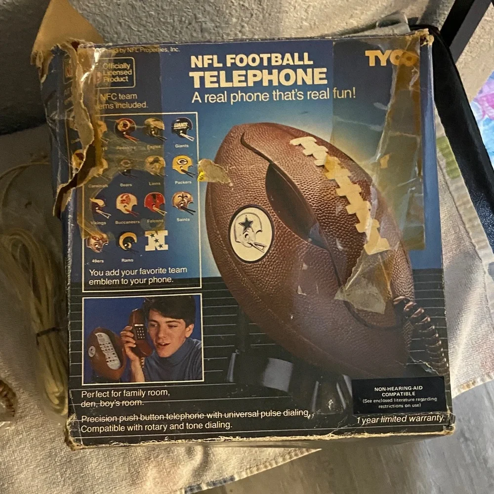 NFL Brown Football Phone with Stand